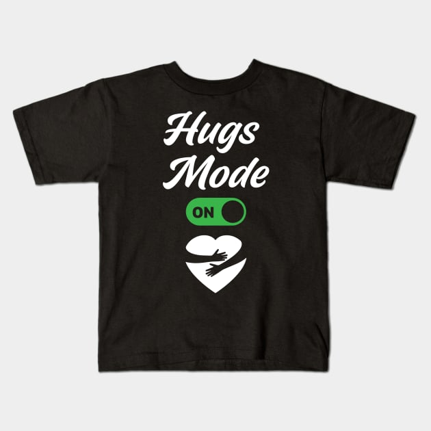 Hugs Mode is ON with Hugged Hearts Kids T-Shirt by merchcustom